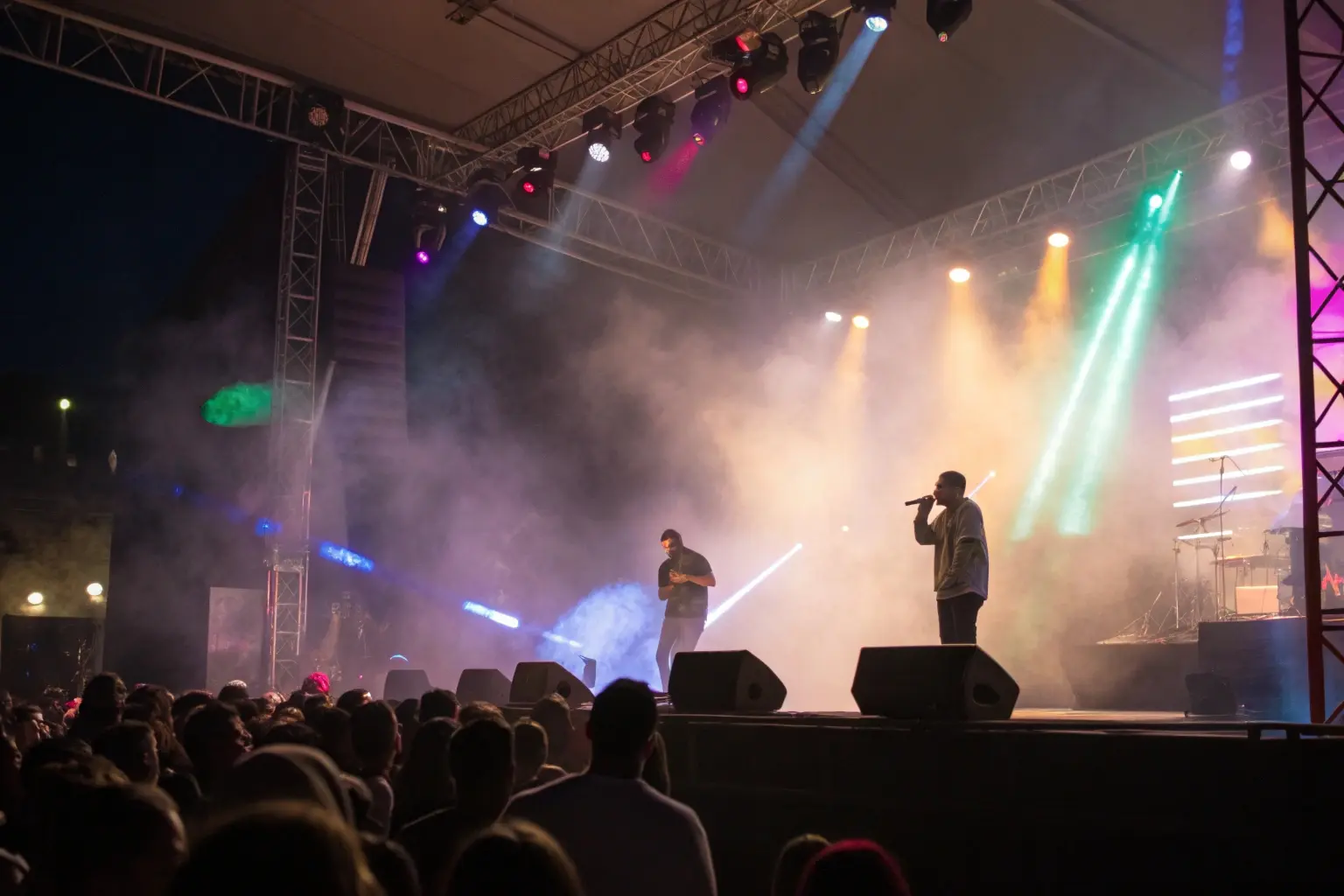 concert haze lighting